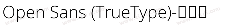Open Sans (TrueType)字体转换